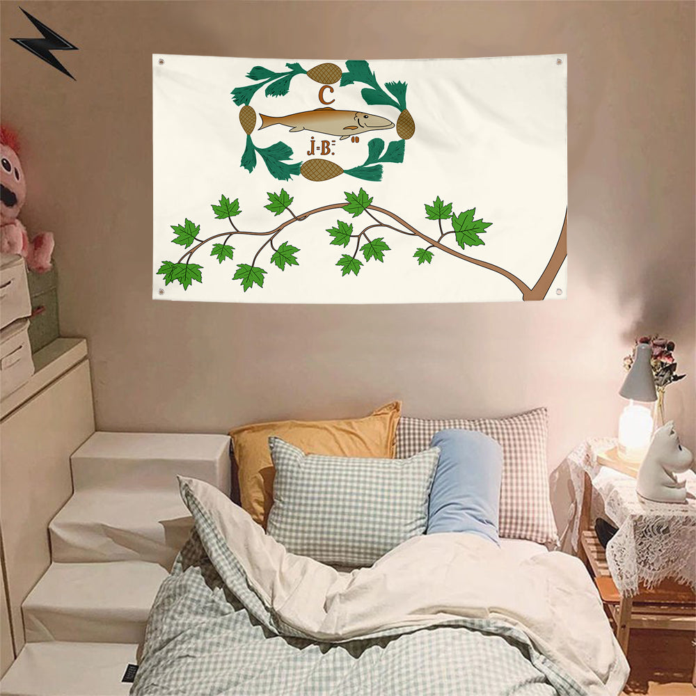 Fyon Drapeau des Patriotes de Saint-Eustache et de Saint-Benoît Flag Banner