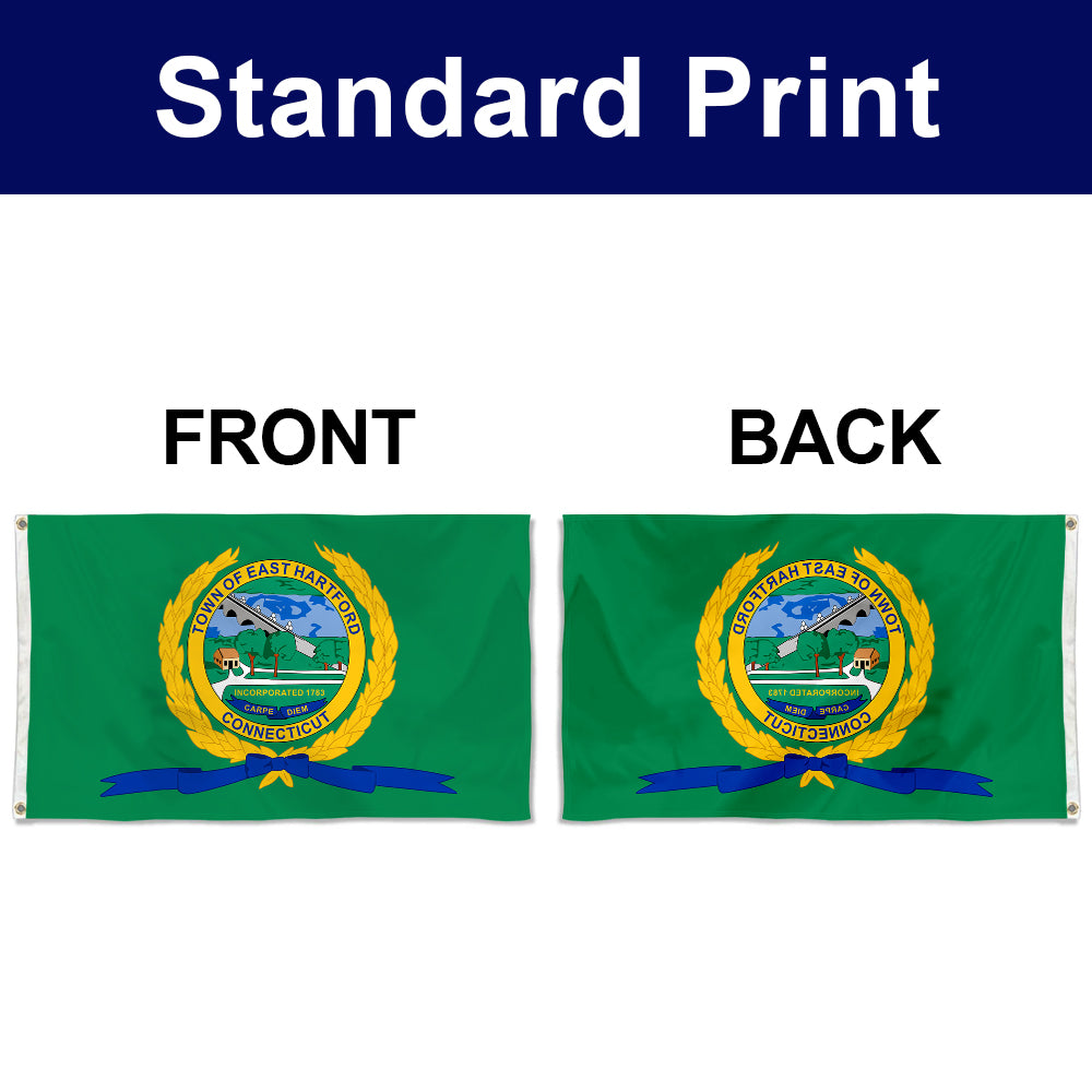 Fyon Double-sided East Hartford, Connecticut Flag Banner