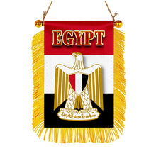 Egypt Flag Mini Car Rearview Mirror Flag Banner - 2PC