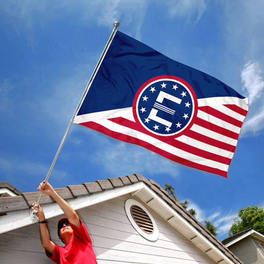Fyon Double-sided Enclave E American Flag 12 stars E Flags Banner