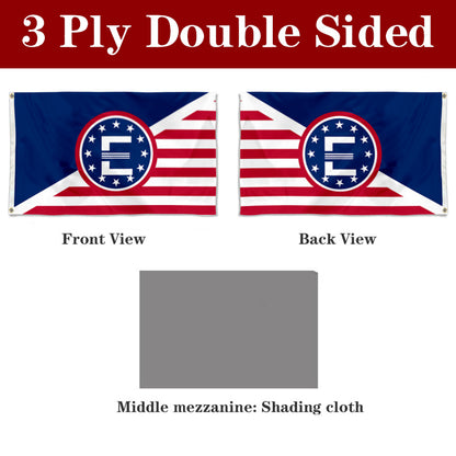 Fyon Double-sided Enclave E American Flag 12 stars E Flags Banner
