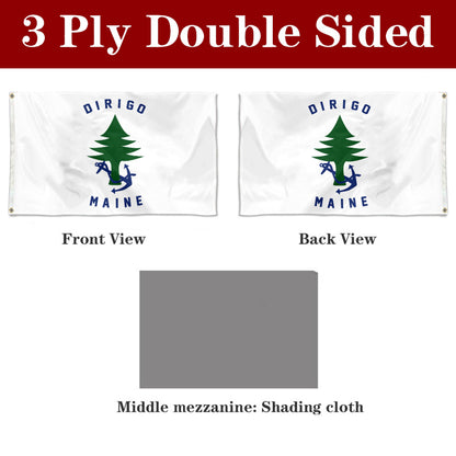 Fyon Ensign of Maine Flag Banner