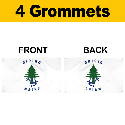 Fyon Ensign of Maine Flag Banner