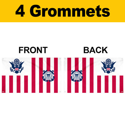 Fyon Ensign of the United States Coast Guard Flag Banner