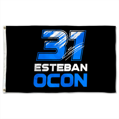 Fyon Esteban Ocon #31 Haas F1 Flag Racing Flags Banner