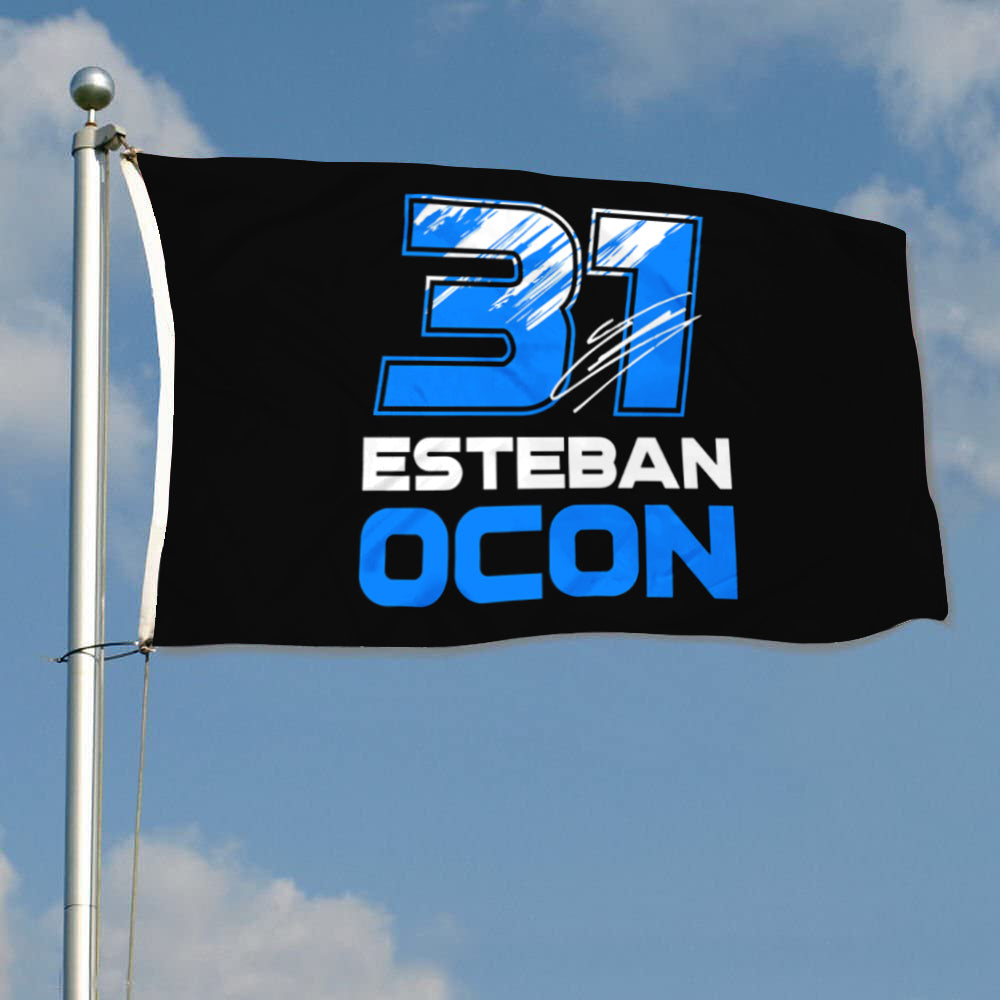 Fyon Esteban Ocon #31 Haas F1 Flag Racing Flags Banner