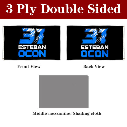 Fyon Esteban Ocon #31 Haas F1 Flag Racing Flags Banner