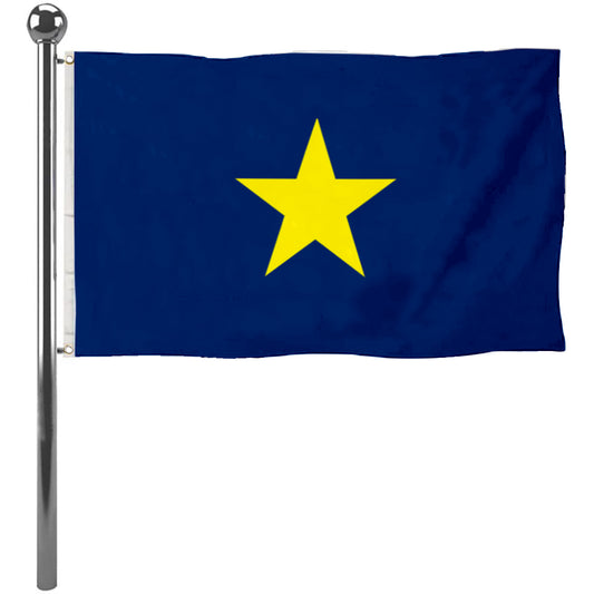 Fyon National over Texas (1836-1839, 1839-1879) Flag Banner