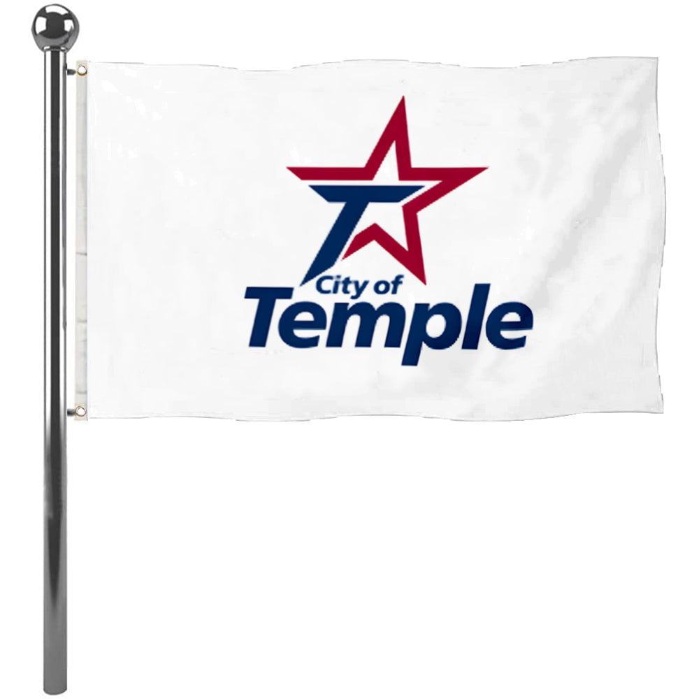 Fyon Temple,Texas Flag Banner