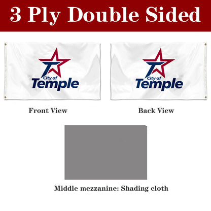 Fyon Temple,Texas Flag Banner