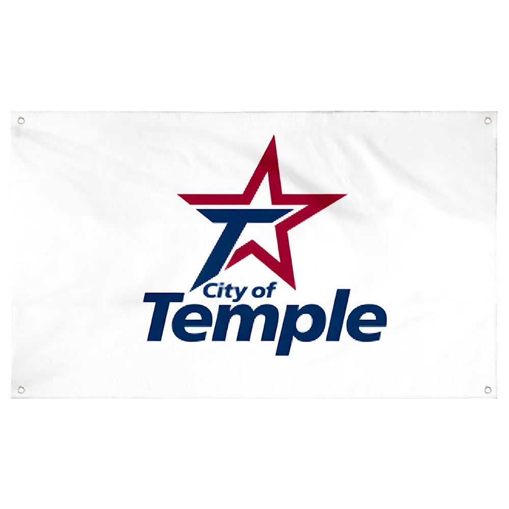 Fyon Temple,Texas Flag Banner