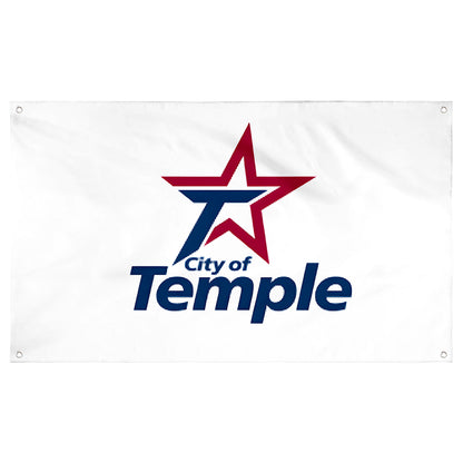 Fyon Temple,Texas Flag Banner