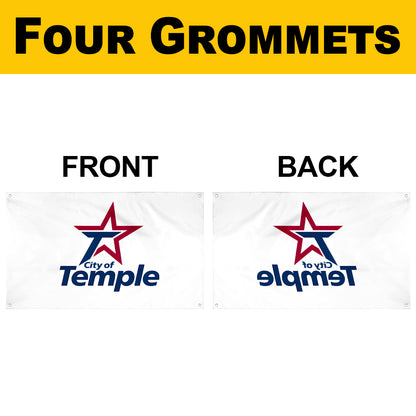 Fyon Temple,Texas Flag Banner