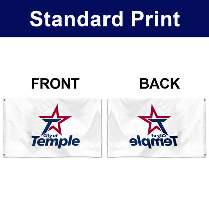Fyon Temple,Texas Flag Banner