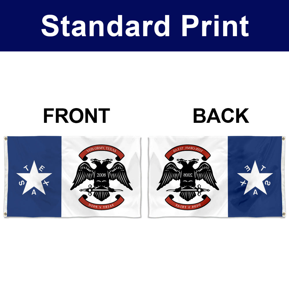 Fyon Von Ormy Flag Texas Flags Banner