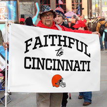 Fyon Faithful to Cincinnati Flag  Indoor and outdoor banner