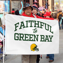 Fyon Faithful to Green Bay Flag  Indoor and outdoor banner