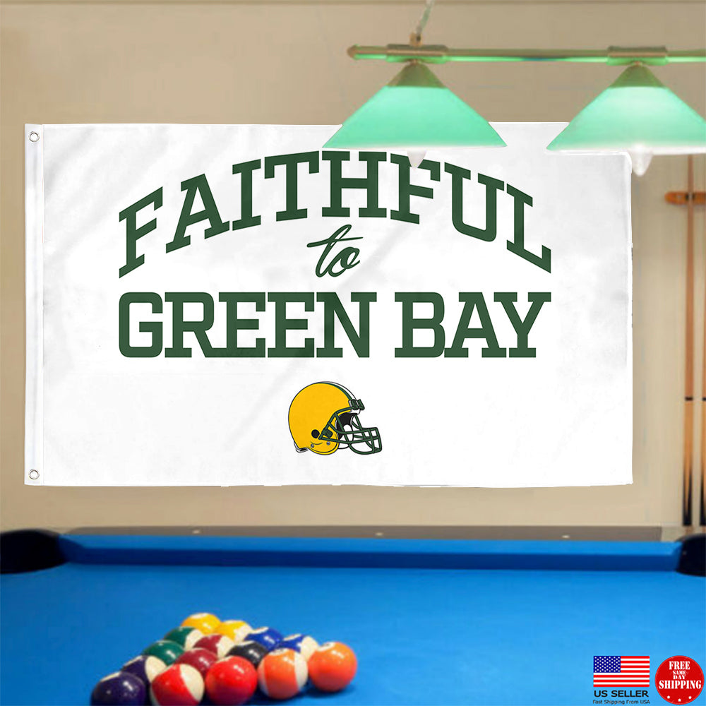 Fyon Faithful to Green Bay Flag  Indoor and outdoor banner