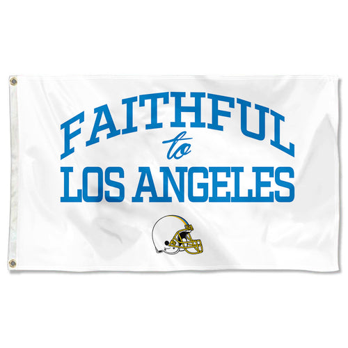 Fyon Faithful to Los Angeles Flag Light Blue Indoor and outdoor banner