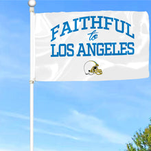 Fyon Faithful to Los Angeles Flag Light Blue Indoor and outdoor banner