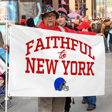 Fyon Faithful to New York Flag Red Indoor and outdoor banner