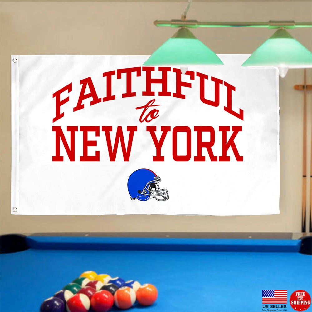 Fyon Faithful to New York Flag Red Indoor and outdoor banner