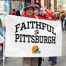 Fyon Faithful to Pittsburgh Flag  Indoor and outdoor banner