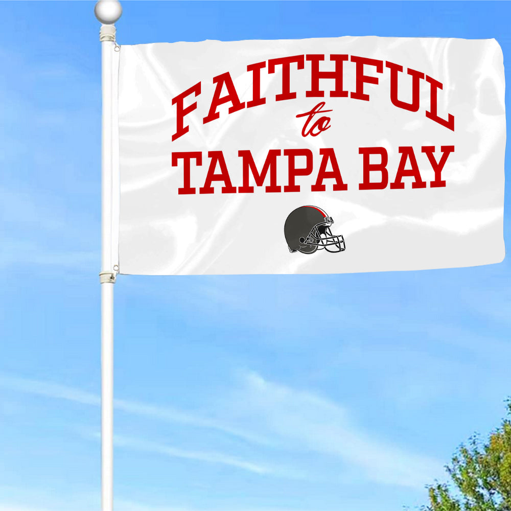Fyon Faithful to Tampa Bay Flag Indoor and outdoor banner