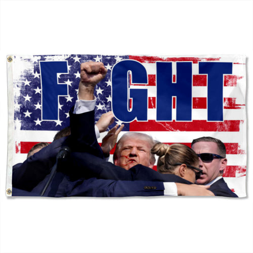 Fyon Fight Trump 2024 Flag  Indoor and Outdoor Banner