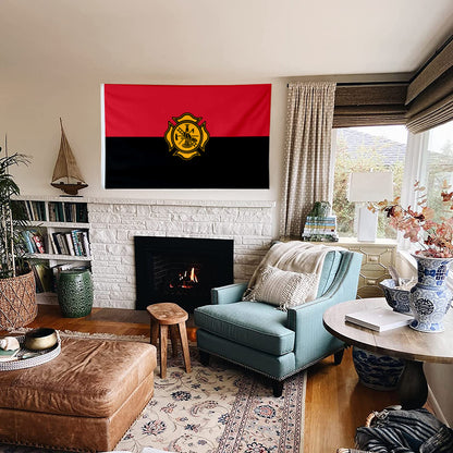 Fyon Fireman Rememberance Flag Banner