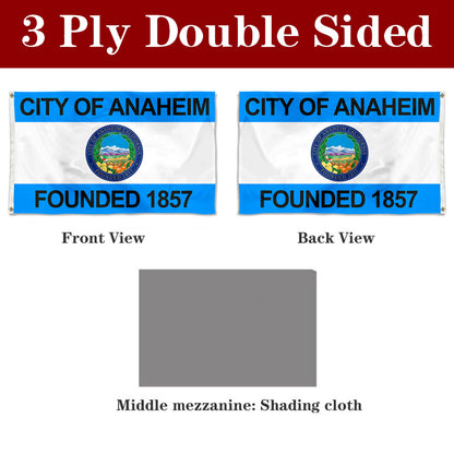 Fyon Anaheim, California Flag Banner (1967–2018, 2019–present)