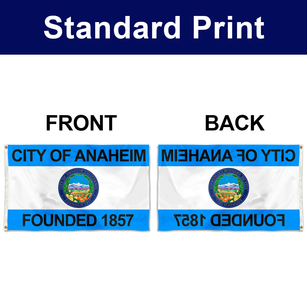 Fyon Anaheim, California Flag Banner (1967–2018, 2019–present)