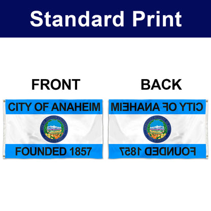 Fyon Anaheim, California Flag Banner (1967–2018, 2019–present)