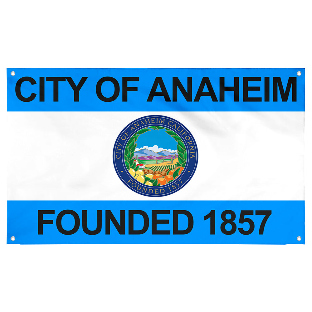 Fyon Anaheim, California Flag Banner (1967–2018, 2019–present)