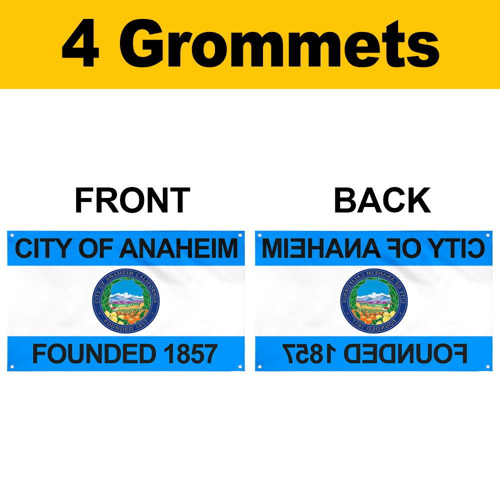 Fyon Anaheim, California Flag Banner (1967–2018, 2019–present)