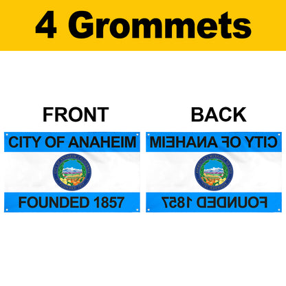 Fyon Anaheim, California Flag Banner (1967–2018, 2019–present)