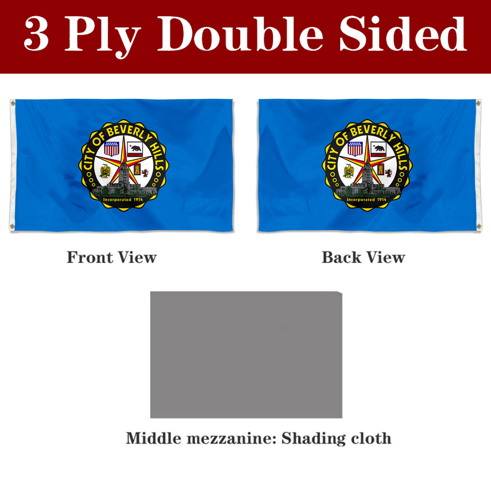 Fyon Beverly Hills, California Flag Banner