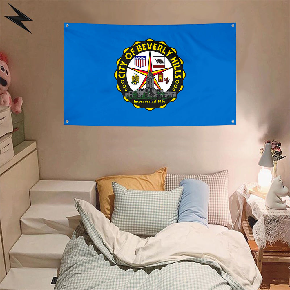 Fyon Beverly Hills, California Flag Banner