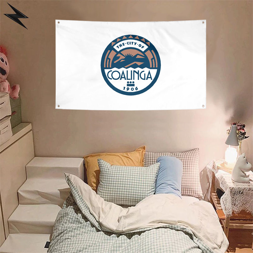 Fyon Coalinga, California Flag Banner