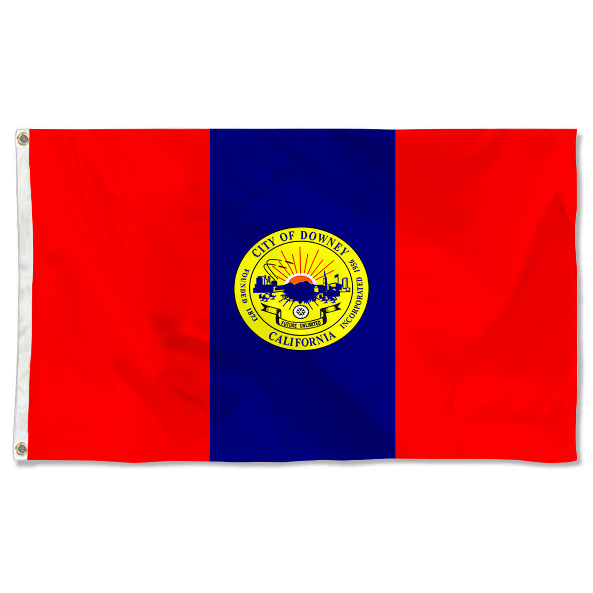 Fyon Downey, California Flag Banner