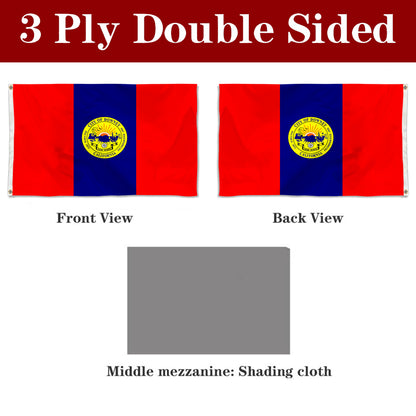Fyon Downey, California Flag Banner