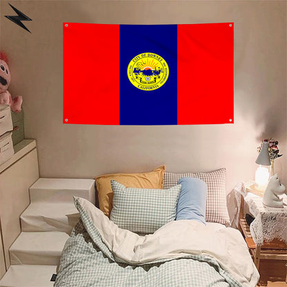 Fyon Downey, California Flag Banner