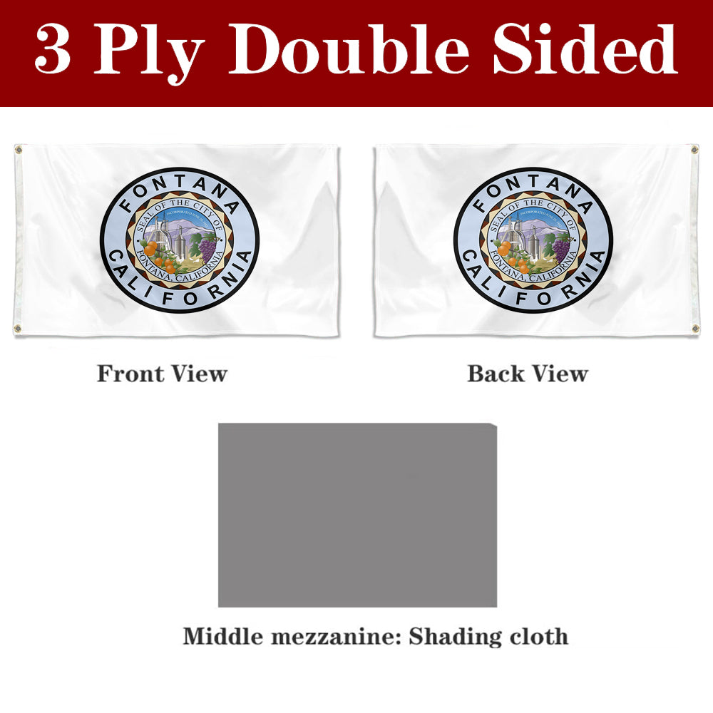 Fyon Fontana, California Flag Banner