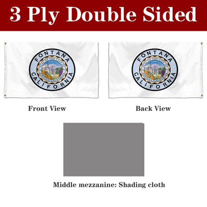 Fyon Fontana, California Flag Banner