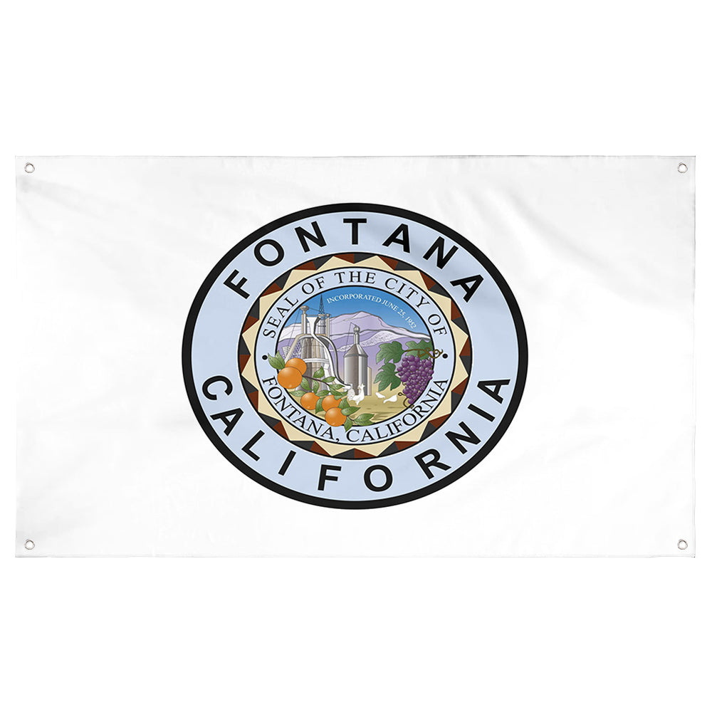 Fyon Fontana, California Flag Banner