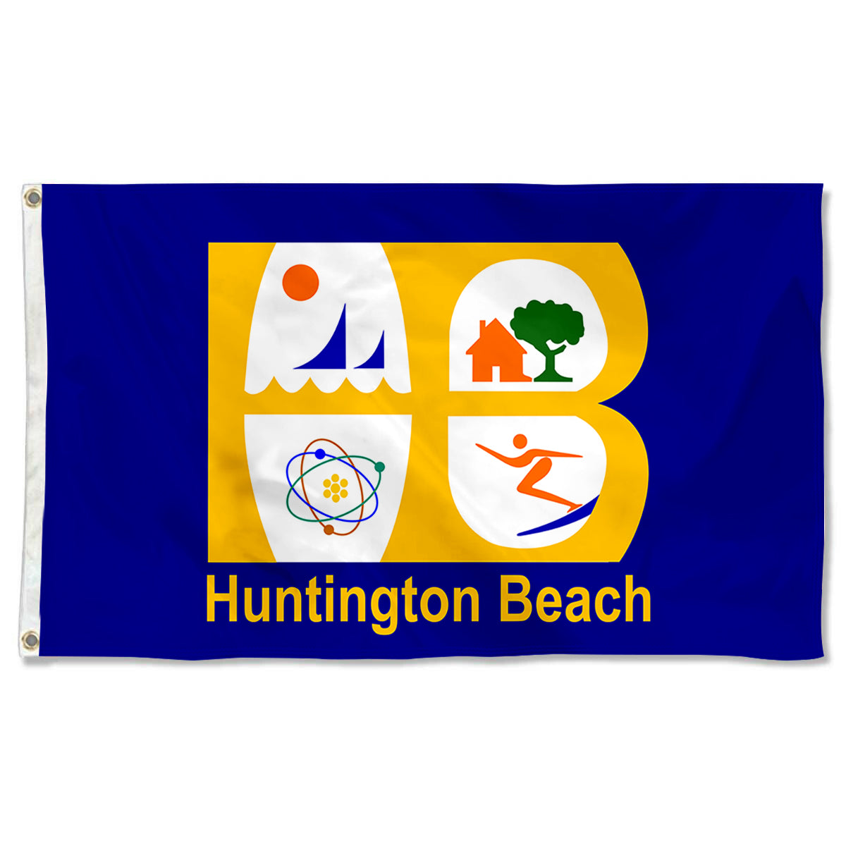 Fyon Huntington Beach, California Flag Banner