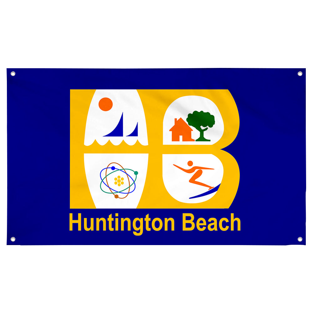 Fyon Huntington Beach, California Flag Banner