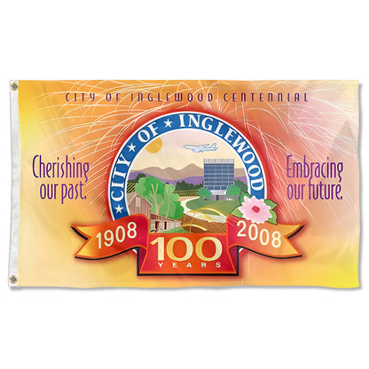 Fyon Inglewood, California Flag Banner