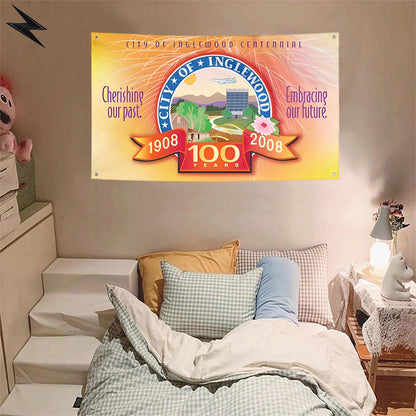 Fyon Inglewood, California Flag Banner