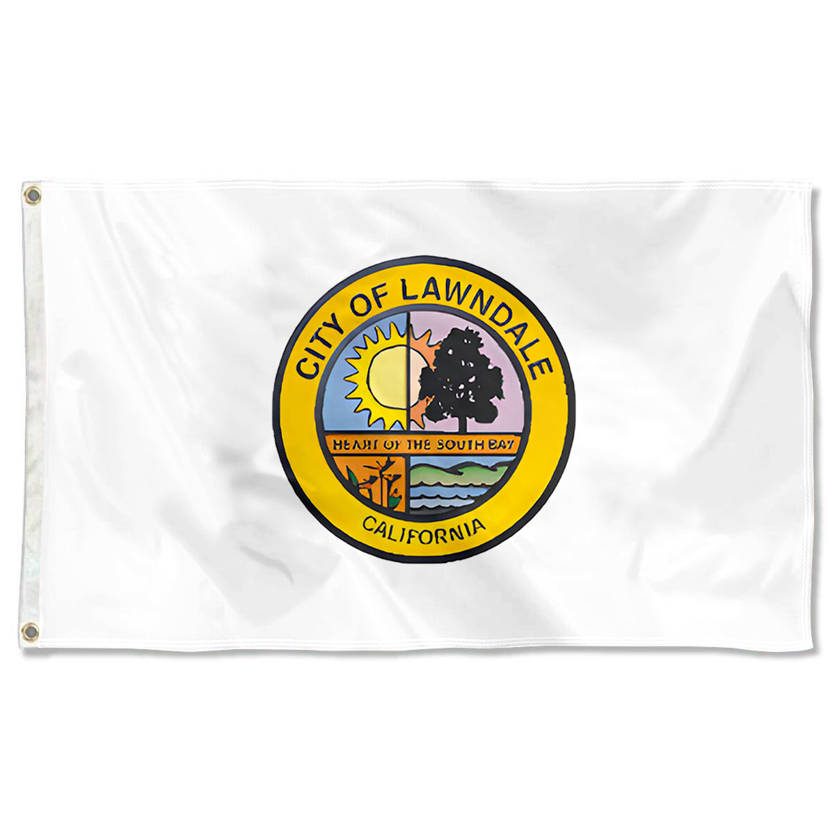 Fyon Lawndale, California Flag Banner
